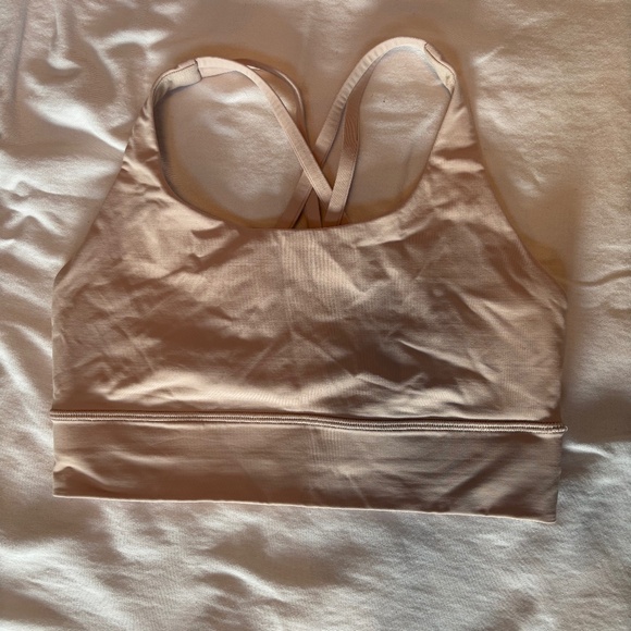 Lululemon Long Line Energy Bra in Blush Nude Size 8 - Picture 5 of 10